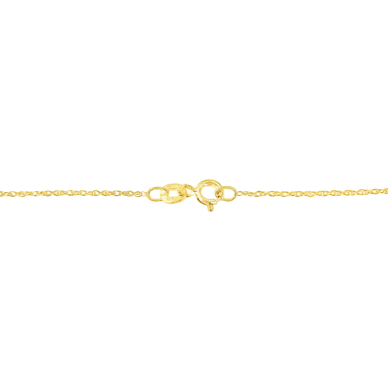 10KT Yellow Gold Heart Shaped 1/4 cttw Diamond 18" Pendant Necklace (K-L, I1-I2)