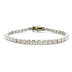 7.75ct Moissanite Tennis Bracelet 10KT White Gold