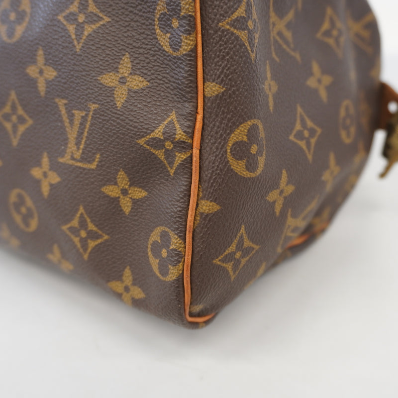 Auth Louis Vuitton Monogram Speedy 25 M41528 Womens Handbag