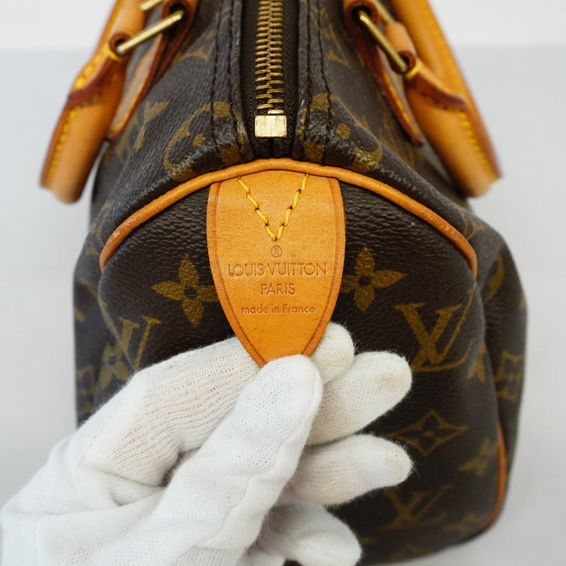 Auth Louis Vuitton Monogram Speedy 25 M41528 Womens Handbag