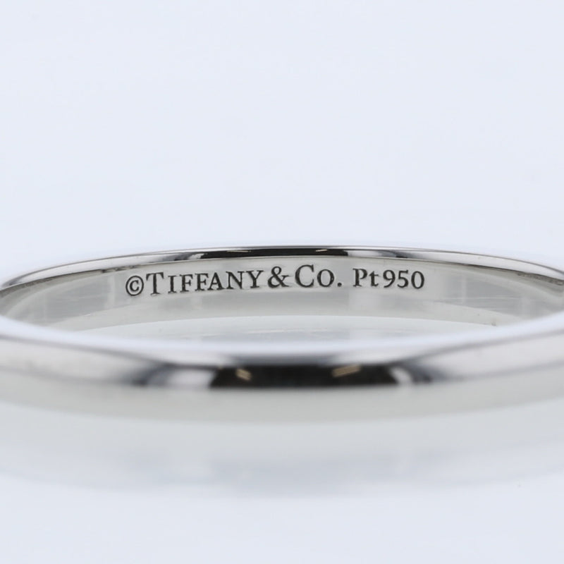 Tiffany Rings / Classic Band 3P Width Approx. 2mm Platinum PT950 Diamond No. 8.5 Ladies TIFFANY & Co.