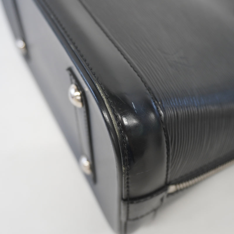 Auth Louis Vuitton Epi Alma PM M40302 Womens Handbag Noir