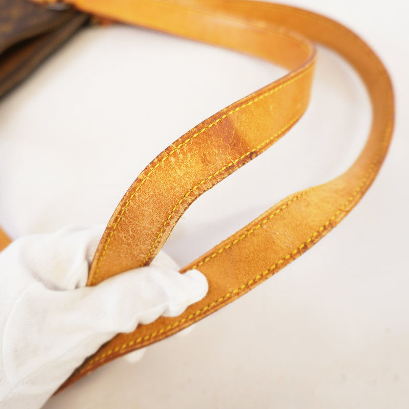 Auth Louis Vuitton Boston Bag Monogram Flanelly 50 M51116