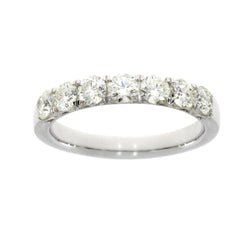 1.05ct Diamond Wedding Band Ring 14KT White Gold