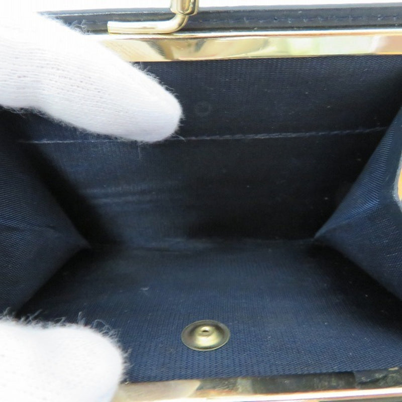 Burberry Nova Check Navy Folded Gama Mouth Purse Ladies