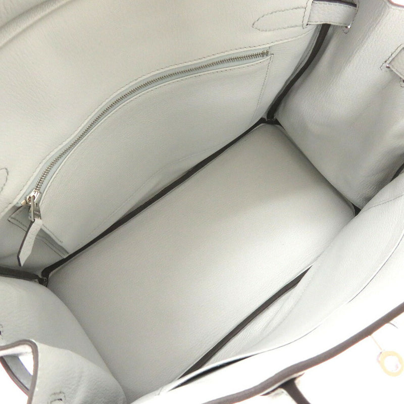 Hermes Birkin 30 Taurillon Clemence Blue Pale C Engraved (2)