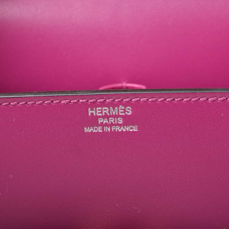 HERMES Hermes Chevre Misor Synetic Chain Shoulder Bag Rouge Purple