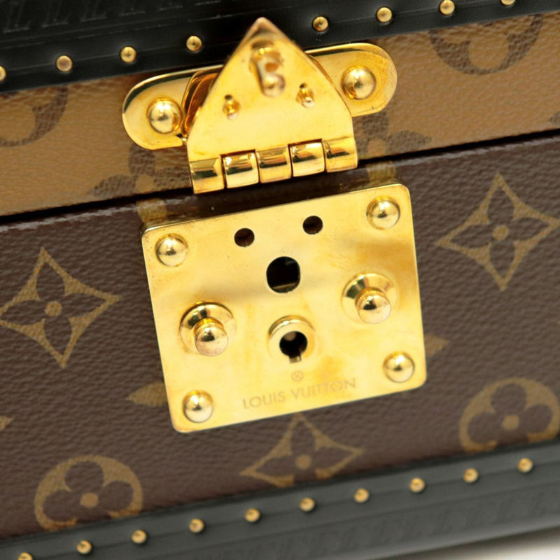 Louis Vuitton 21 Year Monogram Reverse Coffret Tresor 24 Jewelry Case Ladies Brown Black M20094