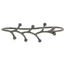 Pave Diamond Designer Palm Bracelet 925 Sterling Silver Fashion Jewelry