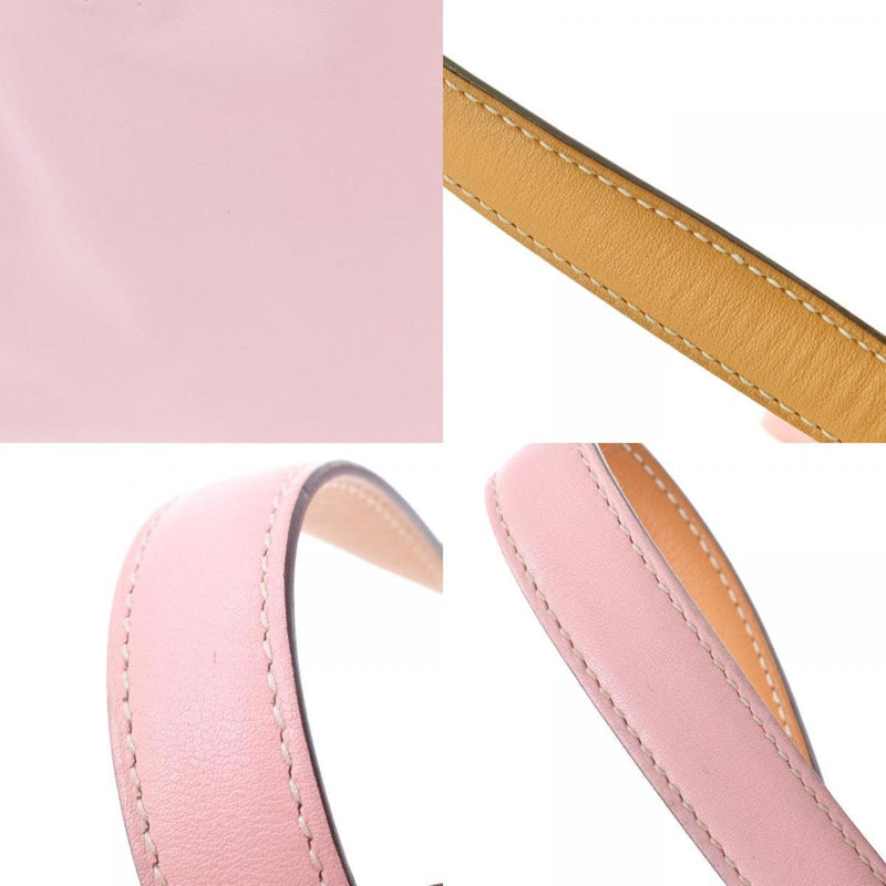 HERMES Hermes Double Sense 36 Reversible Curry / Rose Sakura X Engraved (around 2016) Unisex Vosikkim Tote Bag