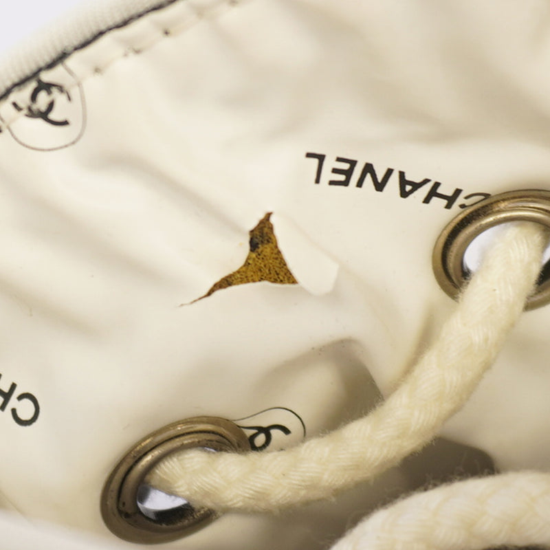 Auth Chanel Shoulder Bag Novelty Canvas Black