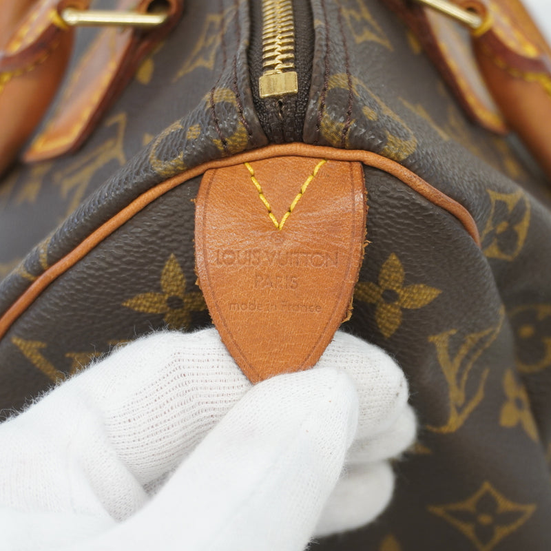 Auth Louis Vuitton Monogram Speedy 25 M41528 Womens Handbag