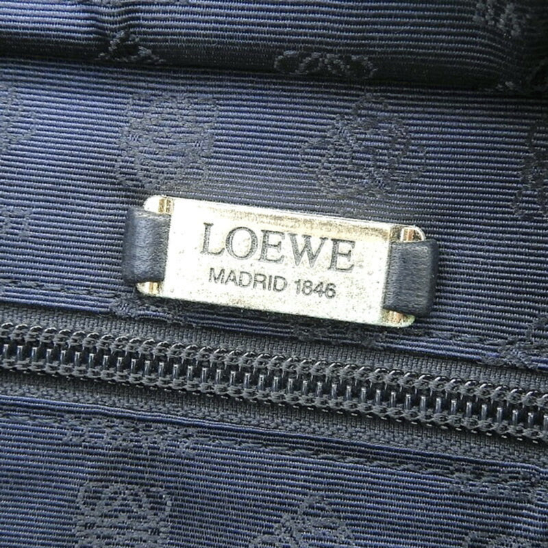 Loewe LOEWE bag ladies tote shoulder leather navy blue
