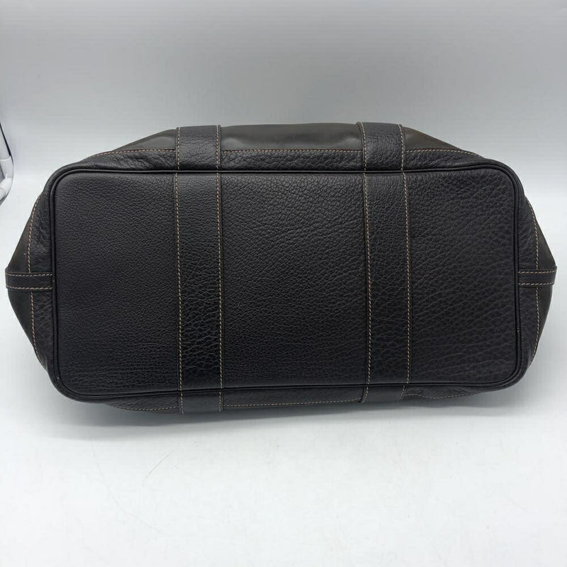 HERMES Garden Party PM Brown Leather Tote Bag Hermes