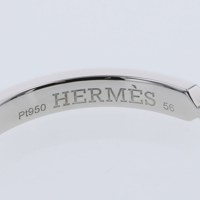 Hermes Ring Ever Kelly PM H119861B Platinum PT950 Diamond No. 16 Mens HERMES