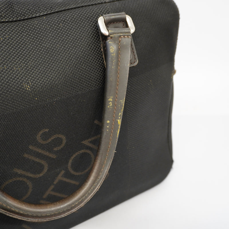 Auth Louis Vuitton Damier Geant Associate PM N58038 Mens Briefcase Noir