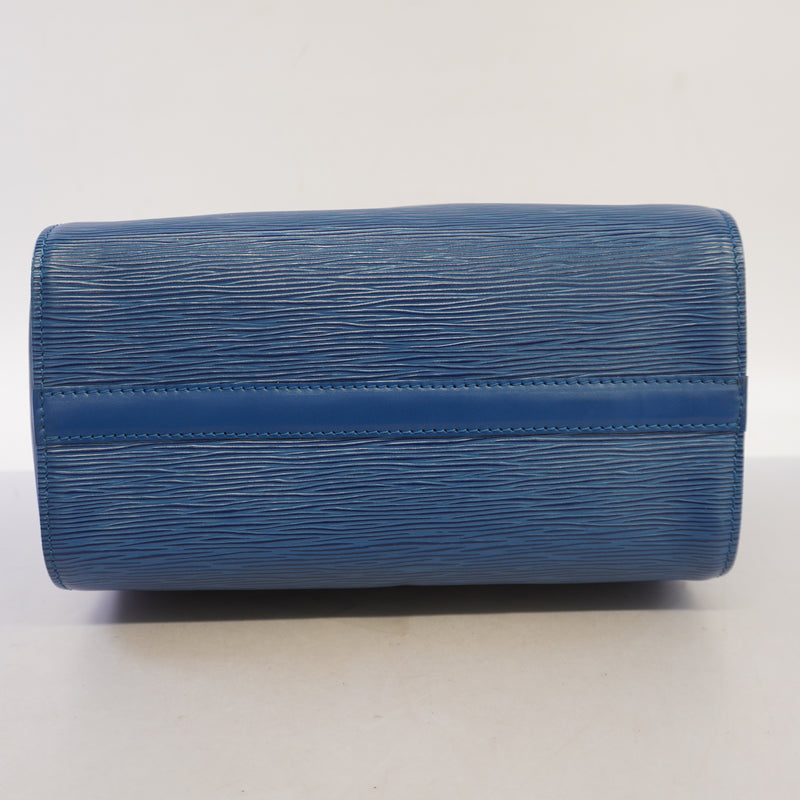 Auth Louis Vuitton Handbag Epi Speedy 25 M43015 Toledo Blue