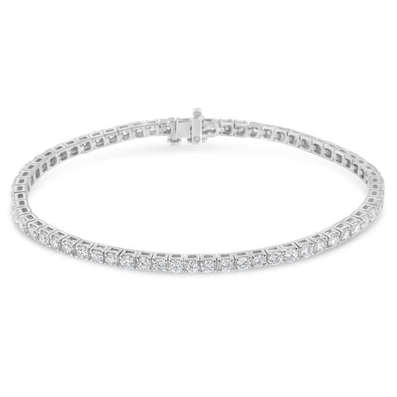 IGI Certified 2.0 Cttw Diamond 14K White Gold Classic 7” Tennis Bracelet (H-I Color, I1-I2 Clarity)