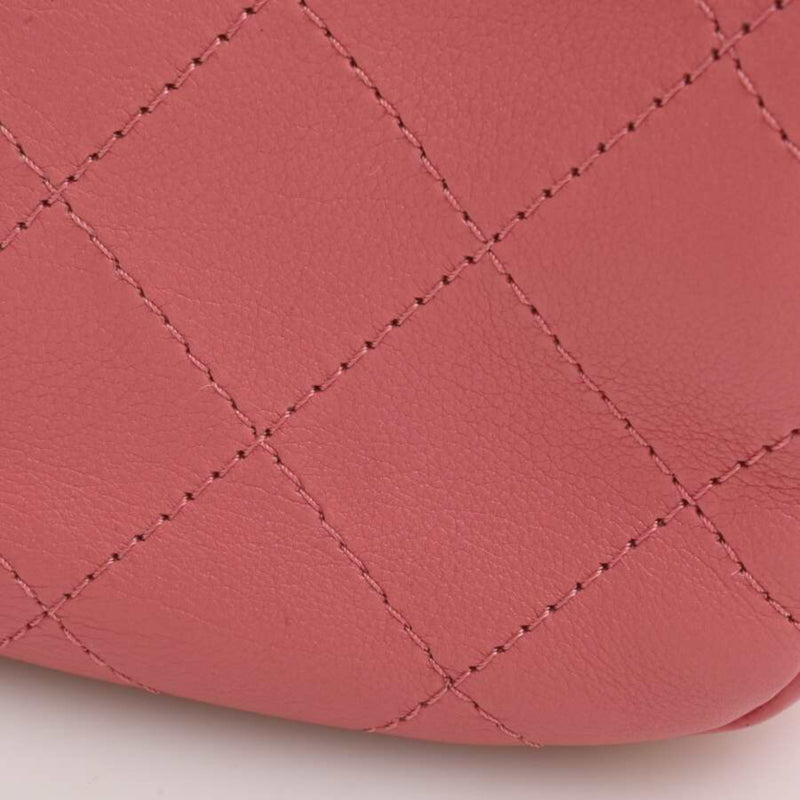 Chanel Womens Leather Shoulder Bag Pink