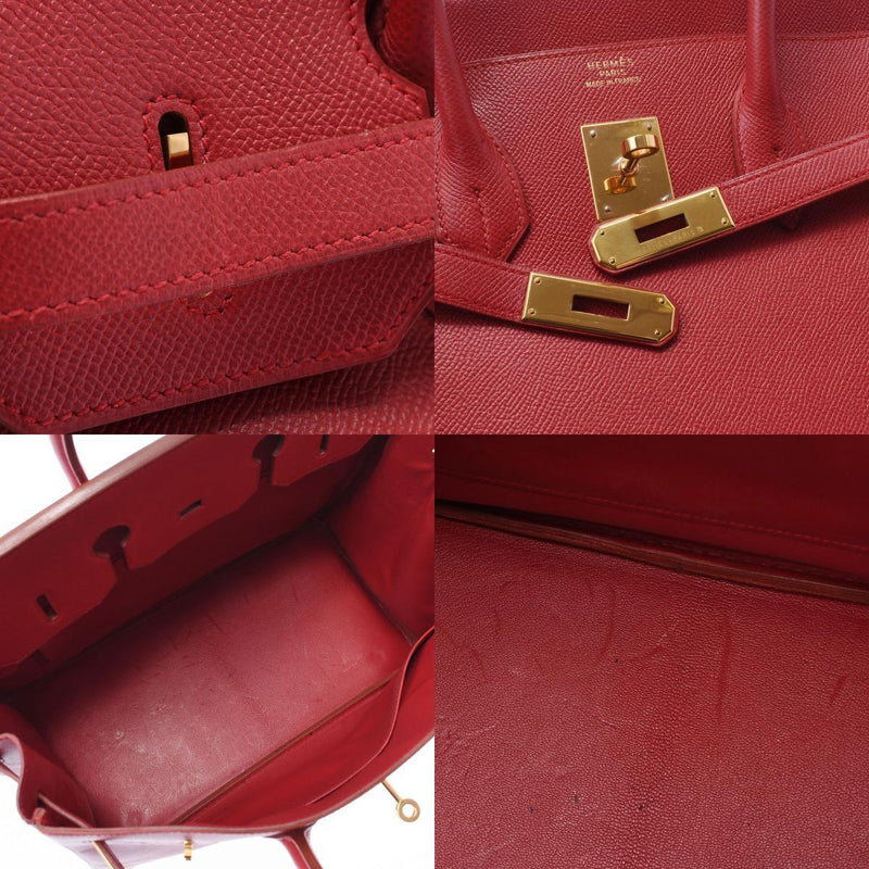 Hermes Birkin 35 Rouge Vif Unisex Kushbel handbag