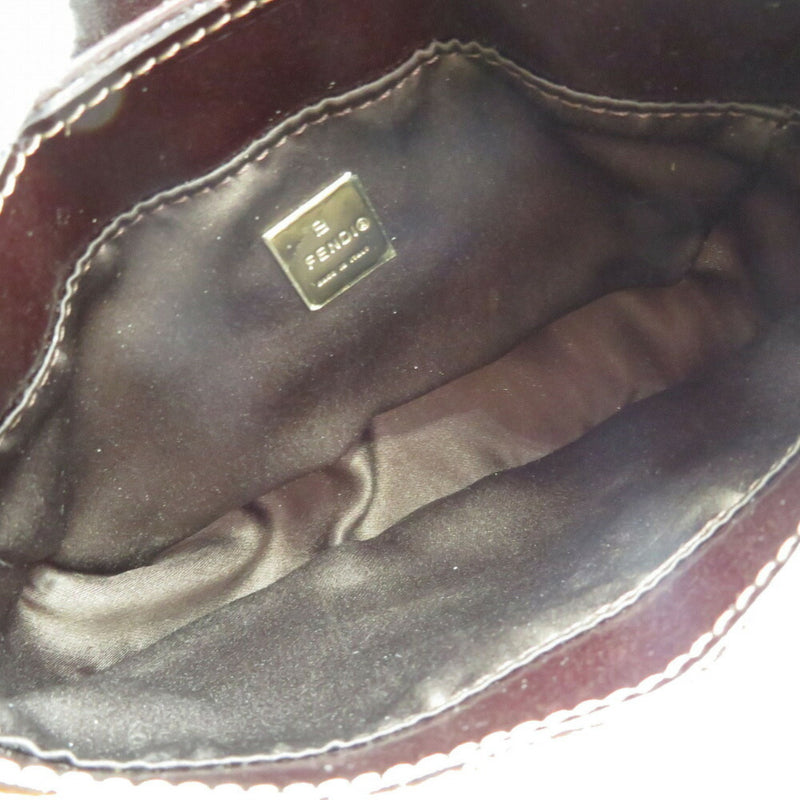 Fendi Mamma Bucket Mini Pouch Handbag Sequin Leather 0016FENDI