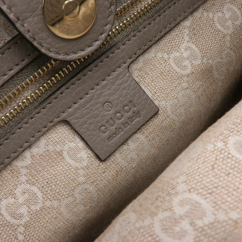 Gucci GUCCI Bag Womens Handbag Bamboo Leather 282317 Gray