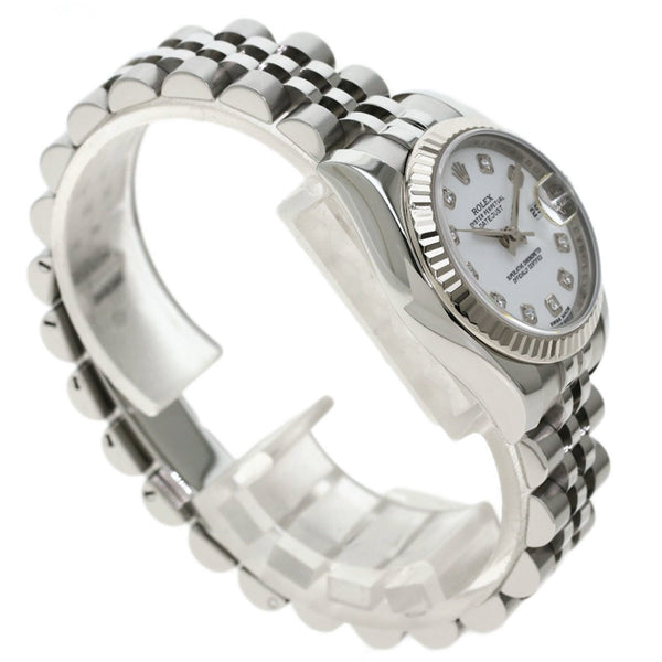 Rolex 179174G Datejust 10P Diamond Watch Stainless Steel / SS Ladies ROLEX