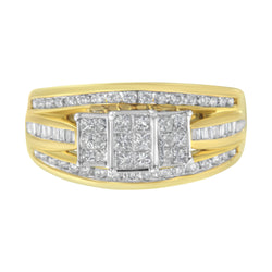 10kt Yellow and White Gold 1ct TDW Diamond Ring (H-ISI1-SI2)