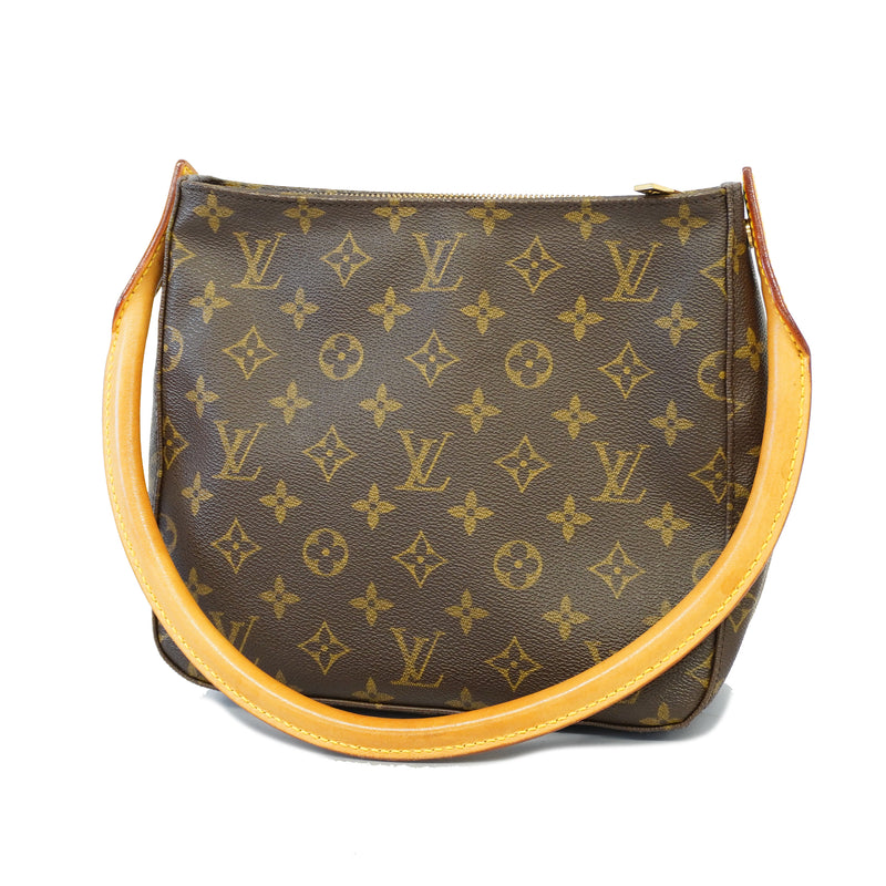 Auth Louis Vuitton Monogram Looping MM M51146 Womens Shoulder Bag