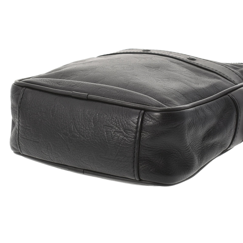 LOUIS VUITTON Monogram Shadow Danube PM Black M43681 Mens Leather Shoulder Bag