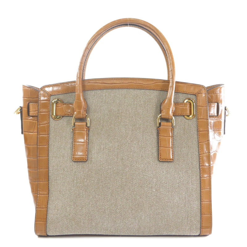 Michael Kors 2WAY Tote Bag Canvas Leather Ladies