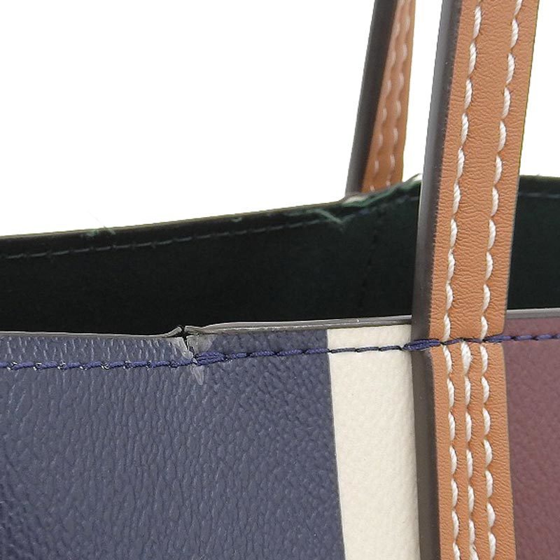 Tory Burch TORY BURCH Tote Bag Leather Navy Multi