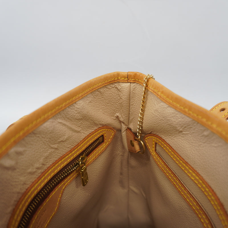 Auth Louis Vuitton Monogram Petit Bucket M42238 Womens HandbagTote Bag