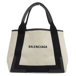 Balenciaga 339933 Womens Canvas HandbagShoulder Bag BlackNavy