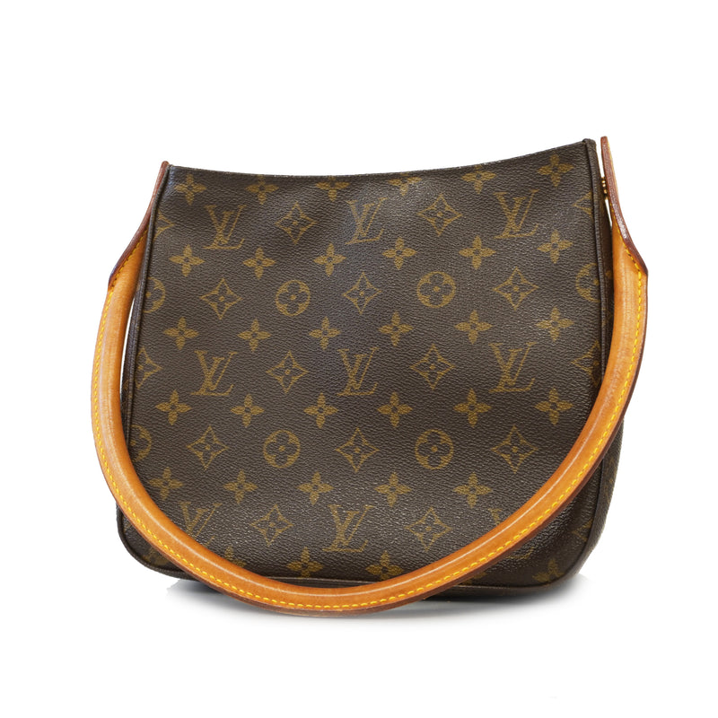 Auth Louis Vuitton Monogram Looping MM M51146 Womens Shoulder Bag
