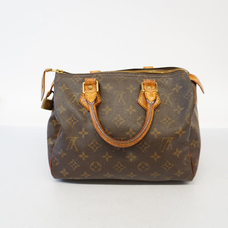 Auth Louis Vuitton Monogram Speedy 25 M41528 Womens Handbag