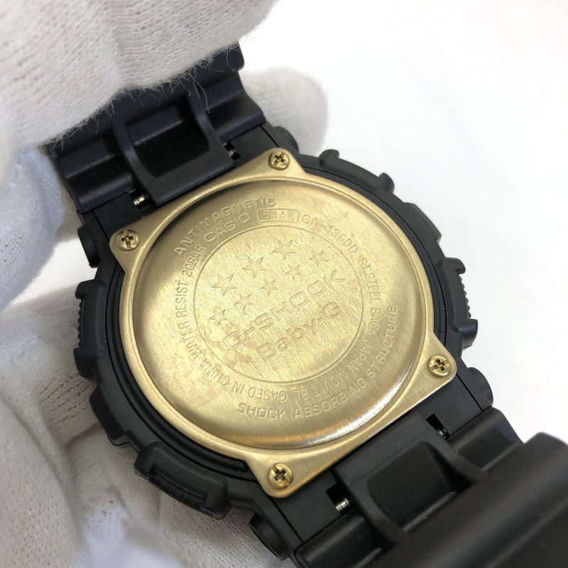 CASIO Casio G-SHOCK watch GA-135DD-1A Anadigi Digiana Quartz Diamond Black Gold Mens