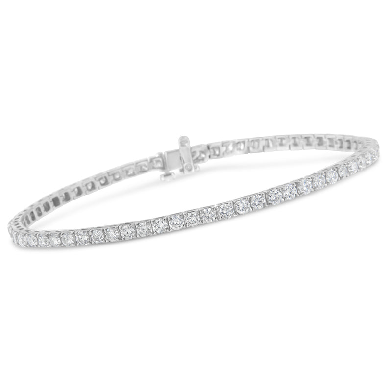 IGI Certified 2.0 Cttw Diamond 14K White Gold Classic 7” Tennis Bracelet (H-I Color, I1-I2 Clarity)