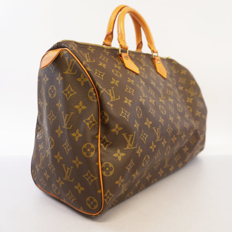 Auth Louis Vuitton Monogram Speedy 40 M41522 Womens Boston BagHandbag