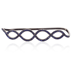 New Collection 2.71ct Sapphire 925 Silver Infinite Sign Palm Bracelet Jewelry