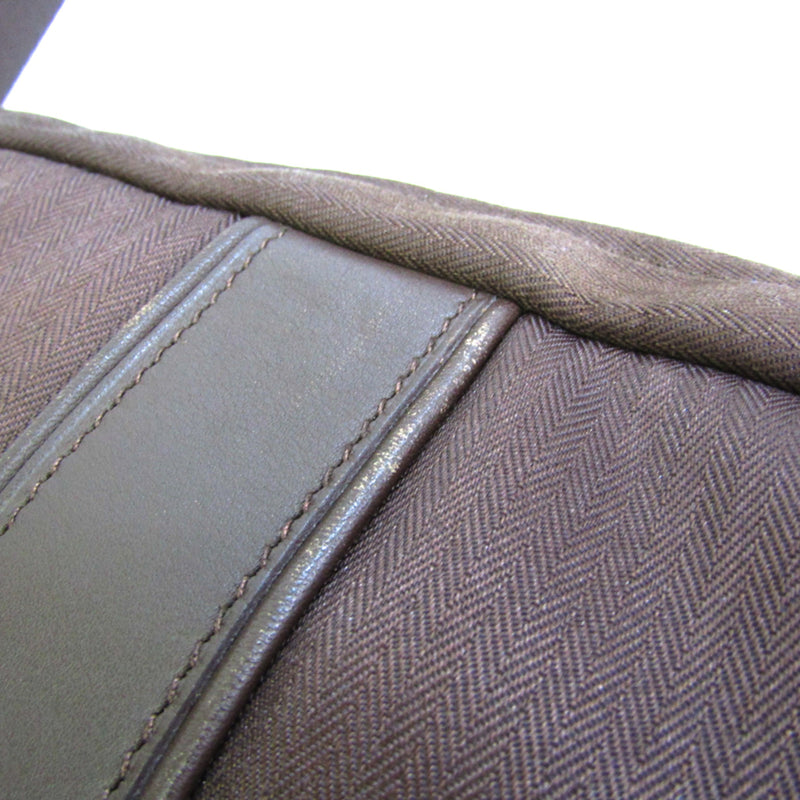 Hermes Acapulco Pochette Acapulco Unisex Nylon,Leather Shoulder Bag Havane