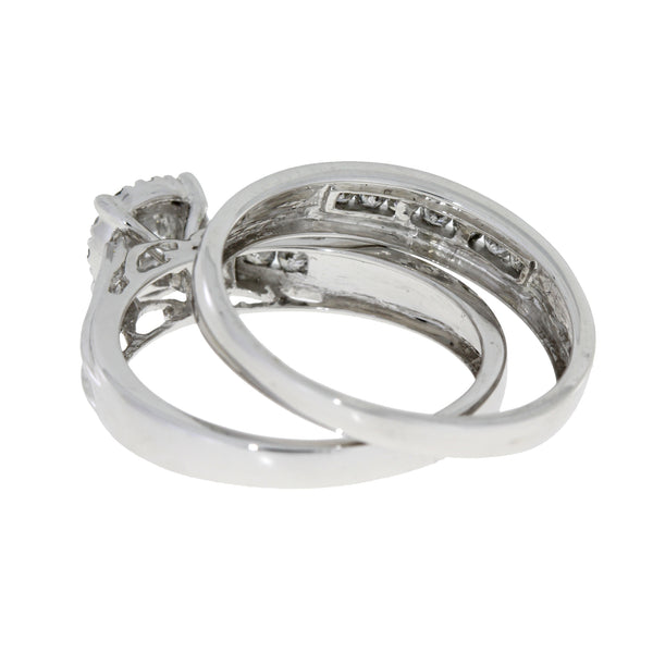 .63ct Diamond Engagement Ring Set 10KT White Gold