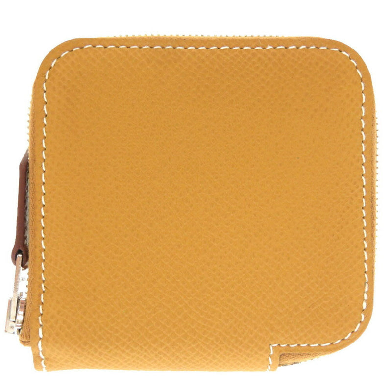 Hermes Azap Silk in Vaux Epson Y engraved () Coin case purse Purse Brown