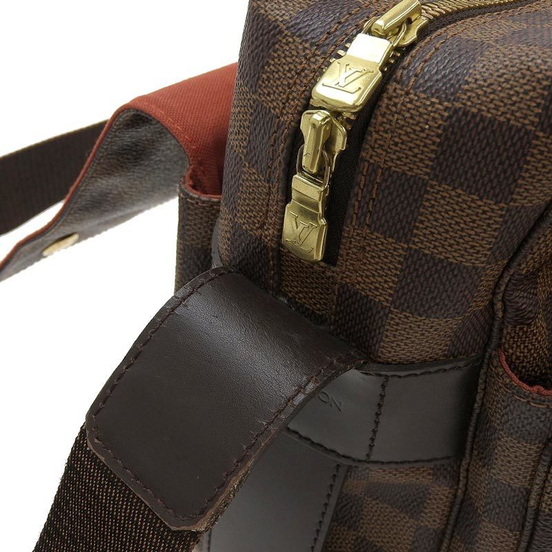Louis Vuitton Damier Naviglio Shoulder Bag Ebene N45255