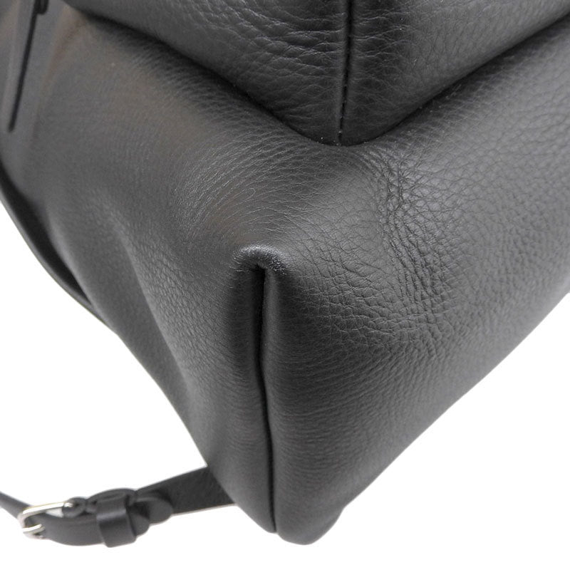 Balenciaga MenWomen Leather Backpack Black