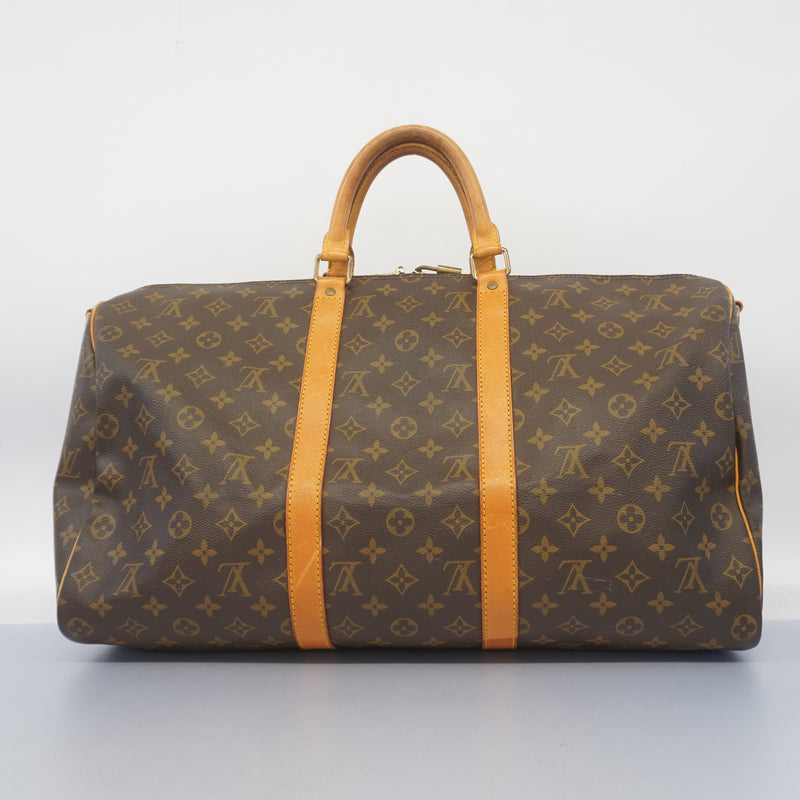 Auth Louis Vuitton Monogram Keepol Bandolier 50 M41416 Unisex Boston BagHandbag