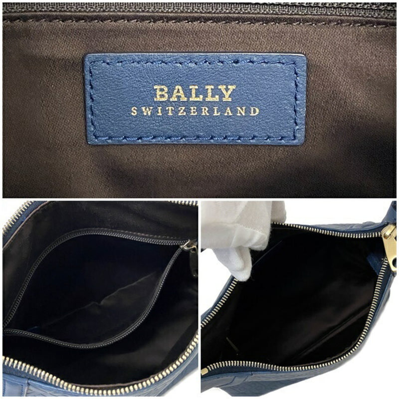 Bally Handbag Blue Gold BECYLIA-SM Leather BALLY Bag Ladies