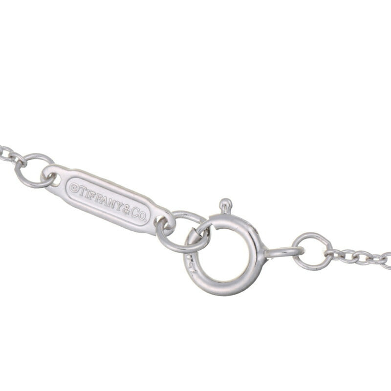 Tiffany Daisy Key 1P Pink Sapphire Women's Necklace 750 White Gold