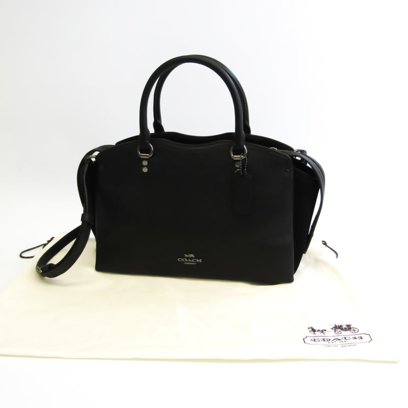 Coach Drew Satchel 40862 Womens Leather HandbagShoulder Bag Black