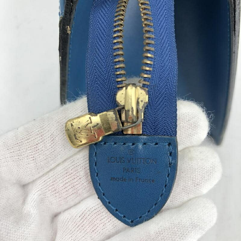 LOUIS VUITTON Riviera R-D Ladies Bag Blue Leather